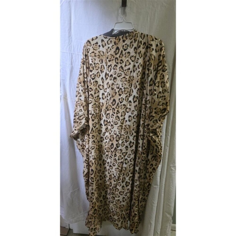 NWT PilyQ Q Jennifer O/S Leo Leopard Kimono Swim Cover-Up 125431 - Picture 5 of 8